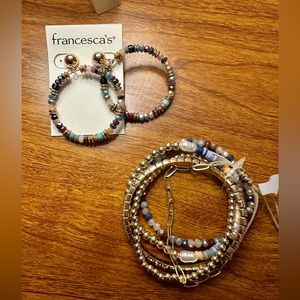 NWT Earrings and bracelet set.